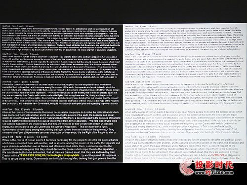 宏碁H5360投影机解析能力测试