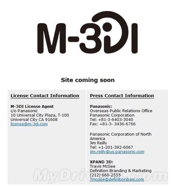 松下推动M-3DI主动快门立体眼镜行业标准