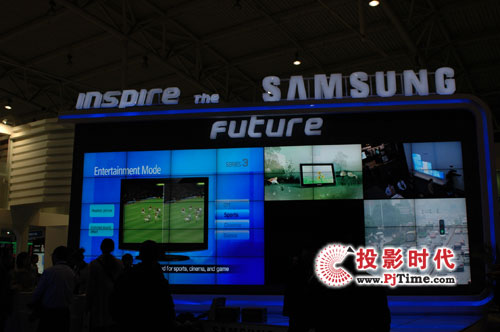 三星高清无缝液晶拼接墙亮相Infocomm 09