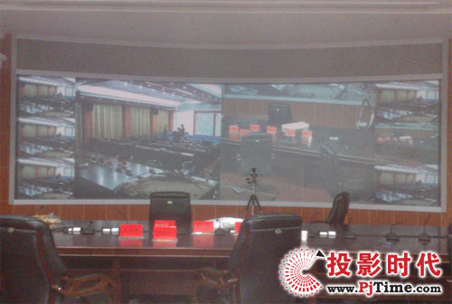 创凯入驻江西预备役师网真系统会议显示
