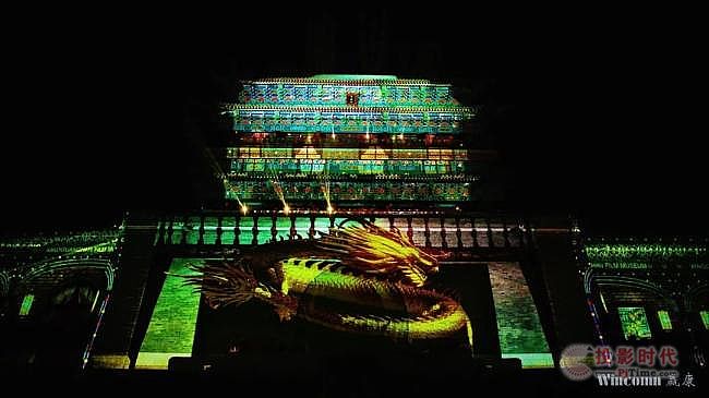 赢康为华谊兄弟（济南）电影小镇打造夜游主题光影秀