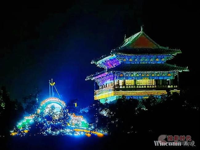 赢康为华谊兄弟（济南）电影小镇打造夜游主题光影秀