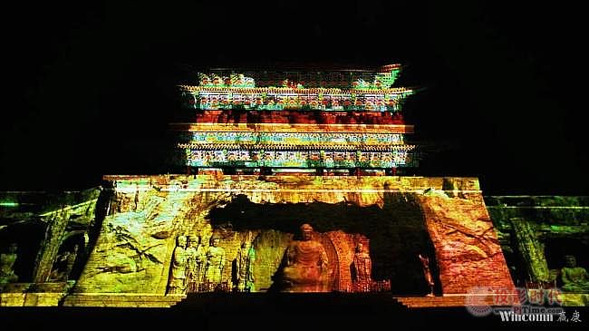 赢康为华谊兄弟（济南）电影小镇打造夜游主题光影秀