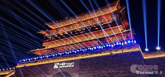 赢康为华谊兄弟（济南）电影小镇打造夜游主题光影秀