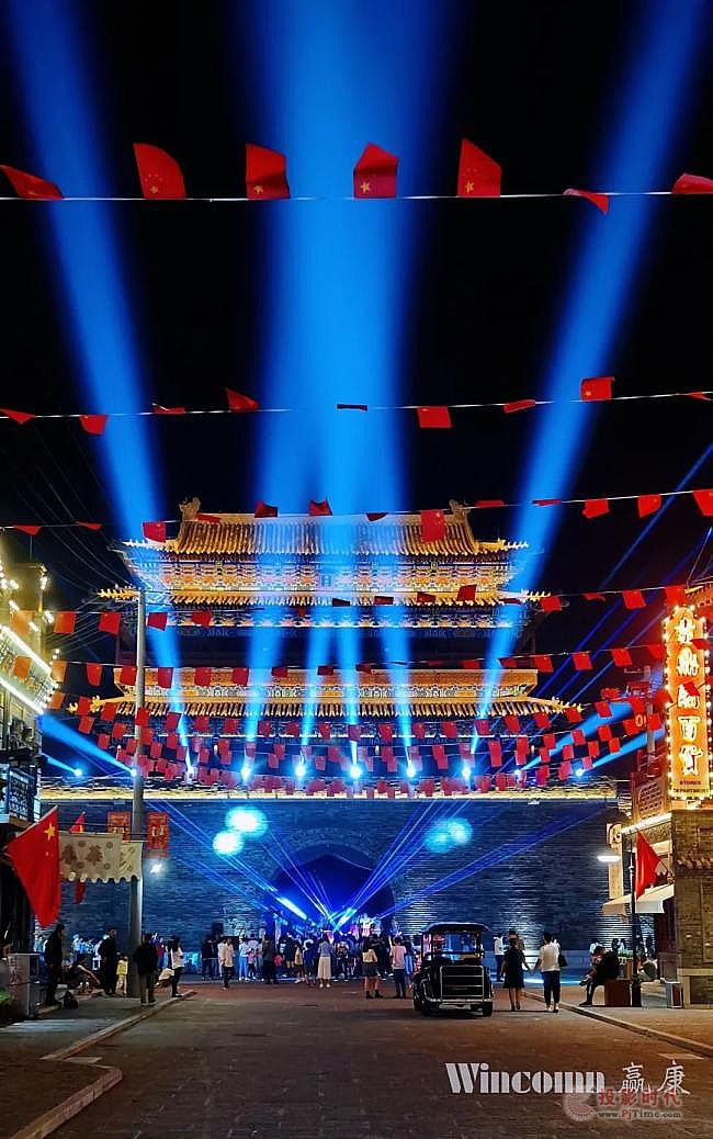 赢康为华谊兄弟（济南）电影小镇打造夜游主题光影秀